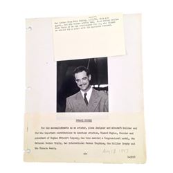 Howard Hughes Picture Approval Note