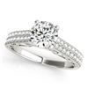 1.91 CTW Certified VS/SI Diamond Solitaire Antique Ring 18K White Gold - REF-599M2H - 27321