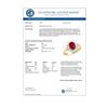 Image 2 : 1.55 CTW Ruby & Diamond Ring 10K Yellow Gold - REF-44K5W - 13205