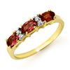Image 1 : 0.83 CTW Pink Tourmaline & Diamond Ring 10K Yellow Gold - REF-23Y5K - 13717