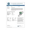 Image 2 : 0.60 CTW Emerald & Diamond Ring 14K White Gold - REF-24X2T - 10002