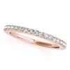 Image 5 : 1 CTW Certified VS/SI Diamond 2Pc Wedding Set Solitaire Halo 14K Rose Gold - REF-150W8F - 31131