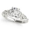 Image 1 : 1.2 CTW Certified VS/SI Diamond Solitaire Antique Ring 18K White Gold - REF-379W3F - 27309