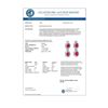 Image 3 : 6.75 CTW Ruby & Diamond Earrings 14K White Gold - REF-136W4F - 13939