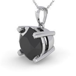 1.50 CTW Black Diamond Designer Necklace 14K White Gold - REF-49A5X - 38425