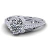 Image 2 : 1 CTW Solitaire Certified VS/SI Diamond Ring 14K White Gold - REF-279X2T - 38532