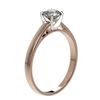 Image 4 : 0.78 CTW Certified H-SI/I Quality Diamond Solitaire Engagement Ring 10K Rose Gold - REF-97H5A - 3648