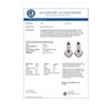 Image 2 : 17.50 CTW Ruby & Diamond Earrings 14K White Gold - REF-439N6Y - 11845