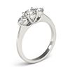 Image 4 : 2 CTW Certified VS/SI Diamond 3 Stone Solitaire Ring 18K White Gold - REF-448K5W - 28014