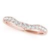 Image 5 : 1.21 CTW Certified VS/SI Princess Diamond 2Pc Wedding Set 14K Rose Gold - REF-166M2H - 32073