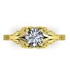Image 1 : 1 CTW Solitaire Certified VS/SI Diamond Ring 14K Yellow Gold - REF-289F6N - 38540