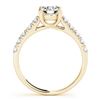 Image 4 : 1.39 CTW Certified VS/SI Diamond 2Pc Set Solitaire Wedding 14K Yellow Gold - REF-215W5F - 32089