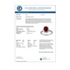 Image 3 : 2.50 CTW Ruby & Diamond Ring 14K White Gold - REF-64T2M - 13632
