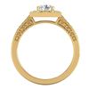 Image 4 : 1.1 CTW VS/SI Diamond Art Deco Ring 18K Yellow Gold - REF-180W2F - 37267