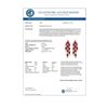 Image 3 : 4.03 CTW Ruby & Diamond Earrings 14K Yellow Gold - REF-109A3X - 14200