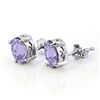 Image 1 : 2.0 CTW Tanzanite Earrings 18K White Gold - REF-32Y5K - 11328
