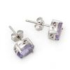 Image 2 : 2.0 CTW Tanzanite Earrings 18K White Gold - REF-32Y5K - 11328