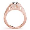 Image 5 : 0.97 CTW Certified VS/SI Diamond Solitaire Antique Ring 18K Rose Gold - REF-226W2F - 27265