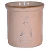 Image 1 : Red Wing Stoneware 2 gal. Birch Leaf crock w/ski oval, tight bruise on lip, no chips or cracks, 10"H