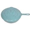 Image 1 : Griswold #8 blue enamel over cast iron skillet w/cover, Exc. condition & color, 16"L x 5"H.