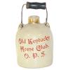 Image 1 : Advertising stoneware mini jug, Old Kentucky Home Club-O.P.S., gold trim & original bail handle, Exc