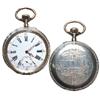 Image 1 : Pocket watch, "Ligne Droite Spiral Brequet, ANCRE", OF, unusual approx. 25 size, 15 Rubis, #23529, s