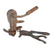 Image 1 : Cork puller & press (2 items); Champion Cork Puller, nickel plated cast iron, clamp on type, c.1890'