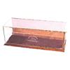 Image 1 : Swan Brand Handkerchiefs advertising display case, wood & glass, VG condition, 19"W x 6.5"H.