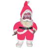 Image 1 : Coca-Cola Black Santa plush doll w/miniature bottle of Coca-Cola, white boots, Exc. condition, 16"H.