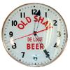 Image 1 : Old Shay Deluxe Beer light up clock, Pam Clock Co.-Brooklyn, NY, VG working condition, 15"Dia. 