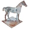Image 1 : Windmill weight, horse, 3 dimensional w/flat sides, cast iron, raised cast lettering 58C on side, we