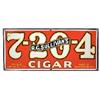 Image 1 : 7-20-4 Cigar porcelain sign, Manchester, N.H., one chip in white porcelain on #7, otherwise Exc. con