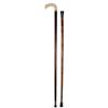 Image 1 : Ivory handled wood cane & silver handled wood cane, both in VG condition, 33.5" & 31.5"L.