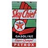 Image 1 : Texaco Sky Chief Gasoline porcelain sign, VG condition, 12"W x 22"H.