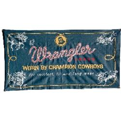 アンティーク雑貨 Wrangler denim banner WRANGLER DENIM BANNER 1960'S VINTAGE｜SAFARI サファリ