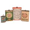 Image 1 : Dupont Gunpowder, Laflin & Rand Smokeless Powder & Fiendoil Firearms Cleaner tins, 2 w/paper labels,