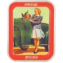 Coca-Cola serving tray, 1942, American Art Works, Coshocton, OH, Near Mint condition.
