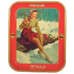 Coca-Cola serving tray, 1941, American Art Works, Coshocton, OH, Exc. condition.