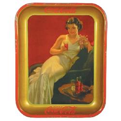 Coca-Cola serving tray, 1936, American Art Works, Coshocton, OH, Exc. condition.