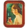 Image 1 : Coca-Cola serving tray, 1924, maroon rim, American Art Works, Coshocton, OH, VG condition.
