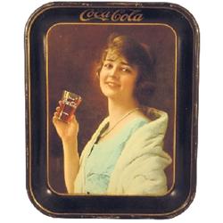 Coca-Cola serving tray, 1923, American Art Works, Coshocton, OH, Exc. condition.