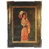 Image 1 : Coca-Cola "Betty" self framed litho on tin sign, a Rare sign in Fair condition & very restorable, c.