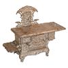 Image 1 : Miniature toy stove, "Marvel", mfgd. by Kenton, cast iron, ornately embossed w/scroll & foliage desi