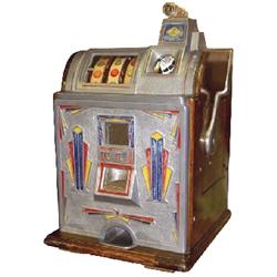 Slot machine, Jennings Victoria Jackpot, 10 Cent, classic Art Deco styling, c.1932, Exc. working con