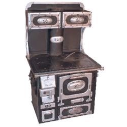 Salesman sample stove, "The Range Eternal-No. 18", mfgd. by Engman-Matthews, S. Bend, Ind., cast iro