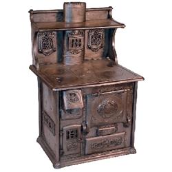 Salesman sample stove, "Quick Meal No. 407-16", mfgd. by Quick Meal Stove Co., St. Louis, cast iron,