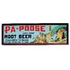 Image 1 : Pa-Poose Root Beer self framed embossed tin sign, Wieland Brewery, SF, CA., c.1924, The Novelty Ave.