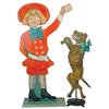 Image 1 : Buster Brown & Tige die cut litho on tin store display, professionally restored, c.1910, 40" & 30"H.