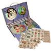Image 1 : Salesman sample Flower Plaques display case, complete w/4 gorgeous plaques, 15+ sample sheets pictur