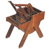 Image 1 : Salesman sample washing machine, walnut w/tin bottom, has 3 rotating tubs, no markings but very well